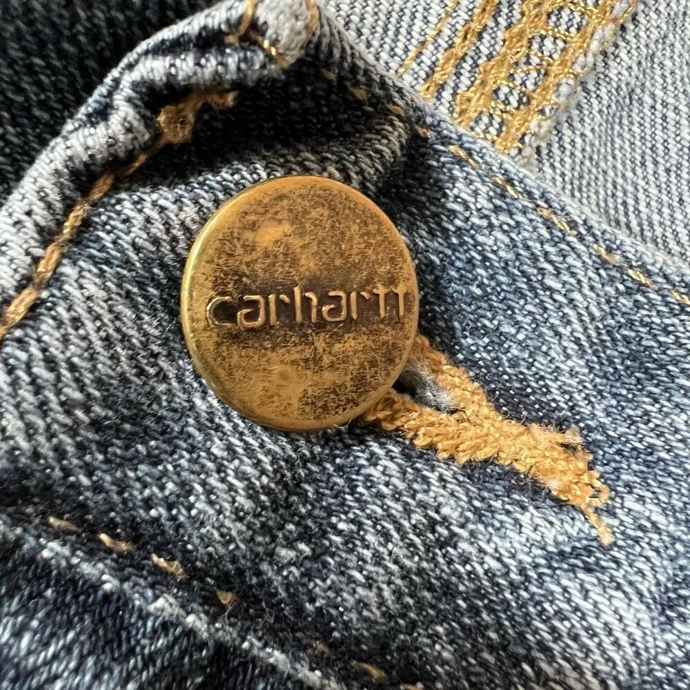 Carhartt BD1483-M Relaxed Fit Medium Wash Denim Jeans Pants Men's 46x30